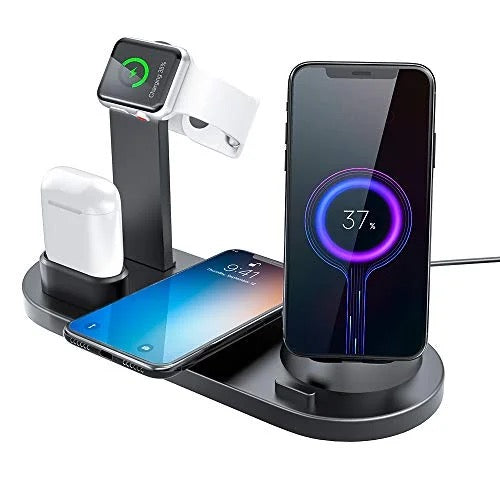 Charging Stand 3 in 1 Multi Function for  Iphone- Apple Watch- Airpods ( White)