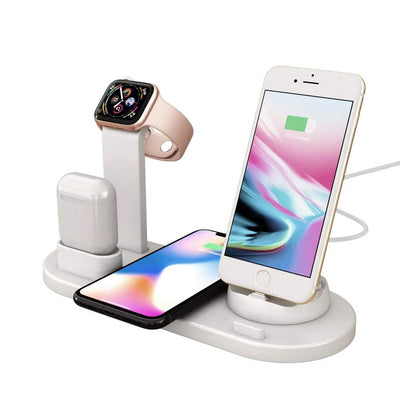 Charging Stand 3 in 1 Multi Function for  Iphone- Apple Watch- Airpods ( White)