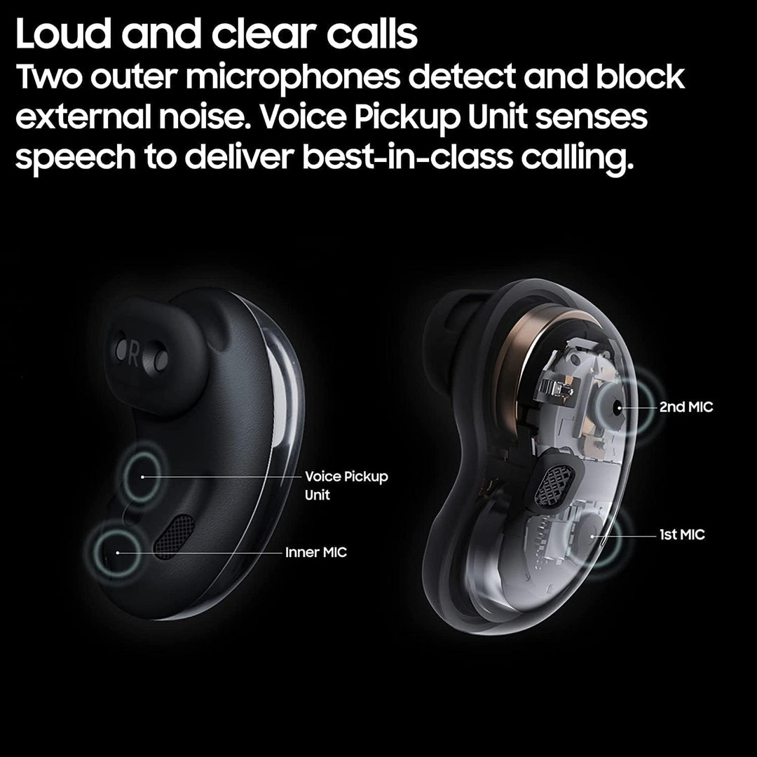 Galaxy Buds Live True Wireless Earbuds US Version Active Noise Cancelling Wireless Charging Case Included, Mystic Black